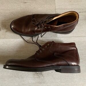 BrassBoot Mens Leather Brown Chukka Boots